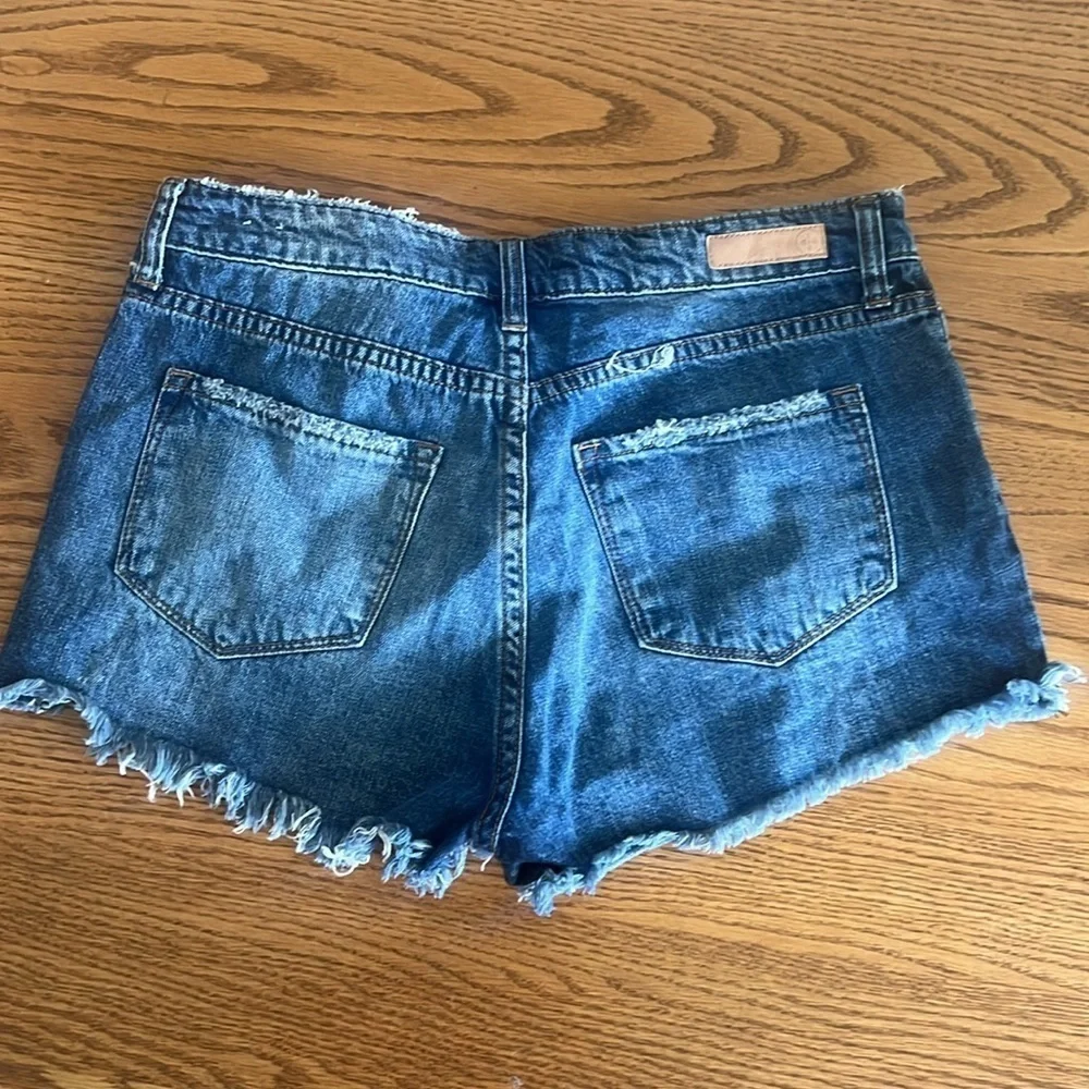 BP Distressed Jean Shorts (Brass Plum) - Picture 5 of 7